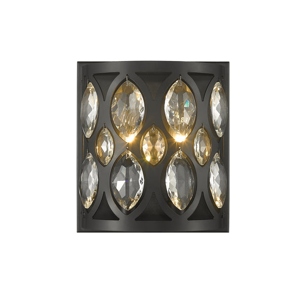 Dealey 2 Light Wall Sconce in Matte Black Finish