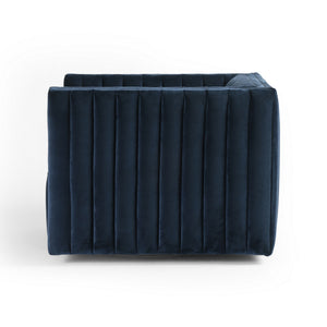 Augustine Swivel Chair-Sapphire Navy