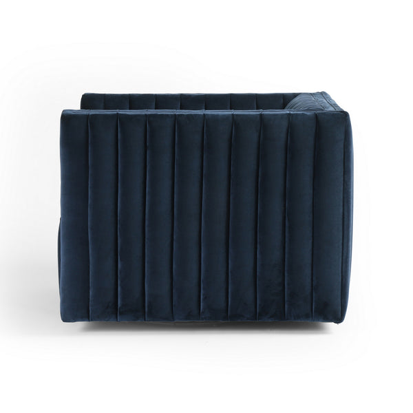 Augustine Swivel Chair-Sapphire Navy