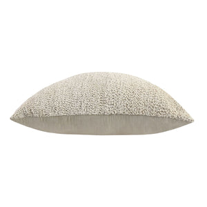 Maris Floor Cushion - Ivory/Natural with Chenille Texture