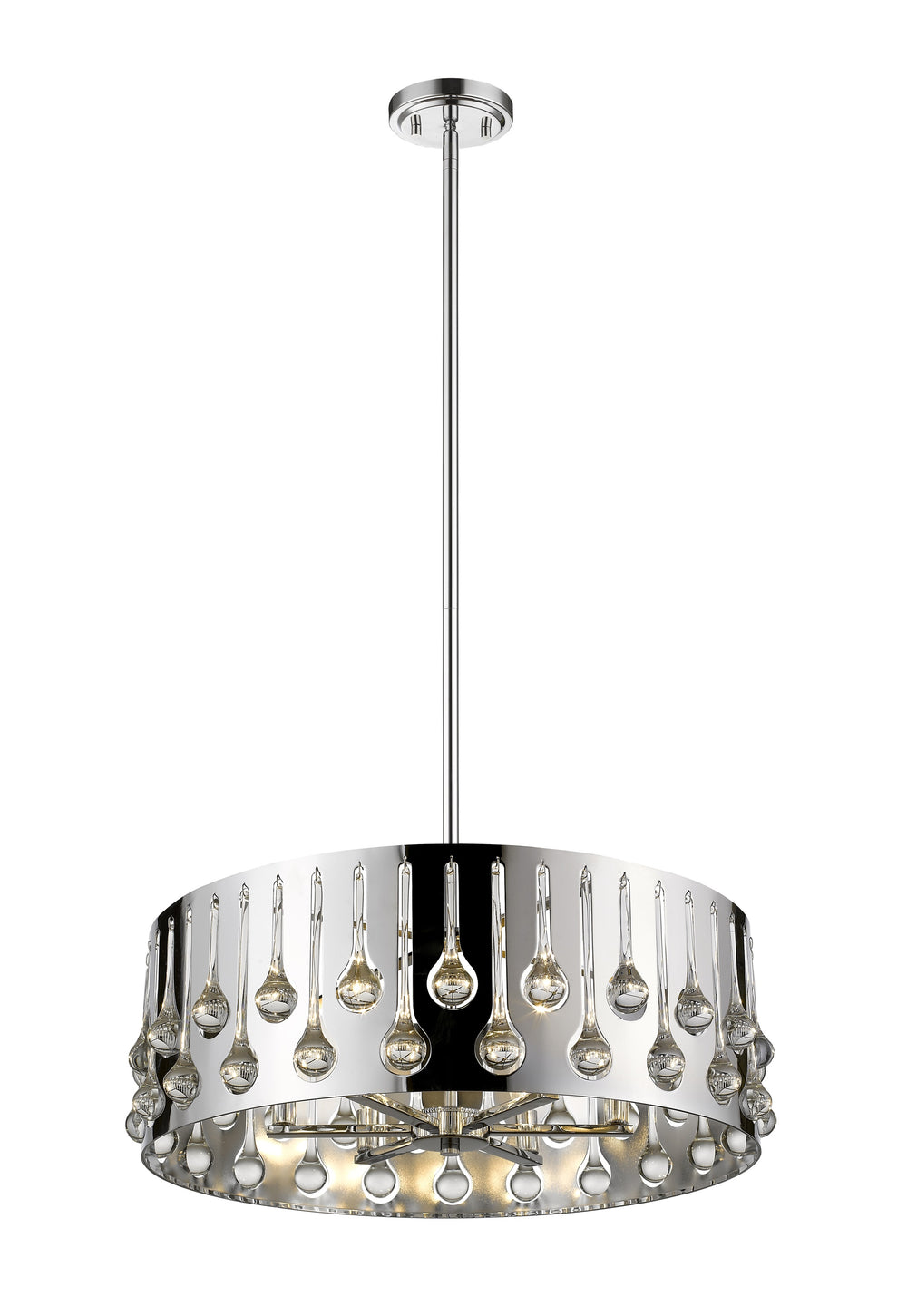 Oberon 6 Light Pendant in Chrome  Finish