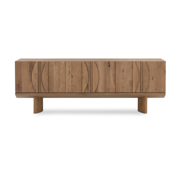 Pickford Media Console In Dusted Oak Veneer