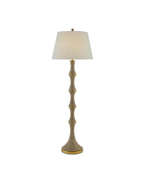 Bourgeon Floor Lamp In Natural & Gold