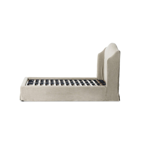 Meryl Slipcover King Bed - Broadway Stone