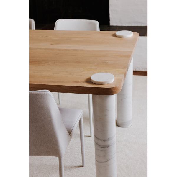 Century Dining Table with Marble Legs