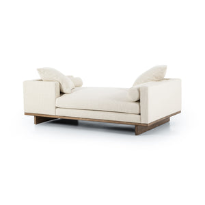 Everly Tete A Tete Chaise in Irving Taupe
