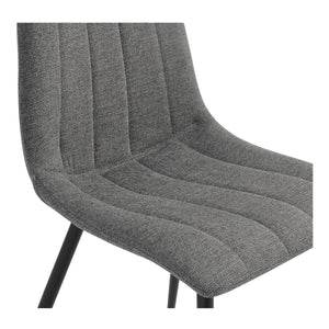Moe's Alibi Dining Chair Set of 2 in Dark Grey