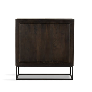 Kelby Bar Cabinet - Gunmetal