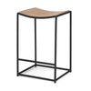 Taniel Light Brown Wood w/ Black Metal Counter Stool