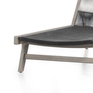 Julian Outdoor Chaise Lounge In Grey