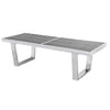 Henry PLATFORM BENCH - 4 FEET - SILVER