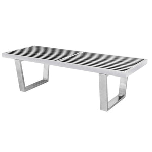 Henry PLATFORM BENCH - 4 FEET - SILVER