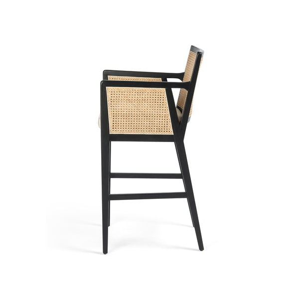 Antonia Cane Stool-Savile Flax-Bar