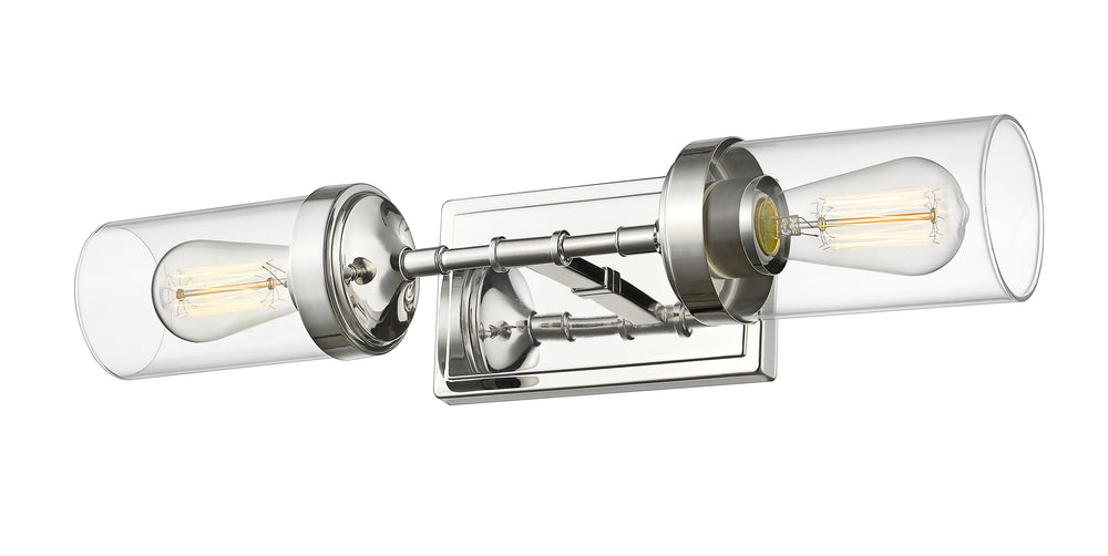 Calliope 2 Light Wall Sconce in Polished Nickel Finish