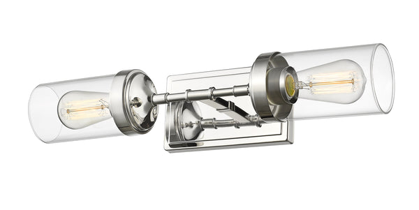 Calliope 2 Light Wall Sconce in Polished Nickel Finish