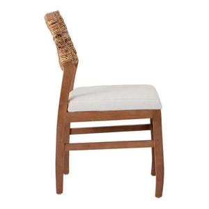 2pc Set - Lyon Abaca Dining Chair In Natural