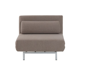 Jaidan Chair Bed in Beige Fabric