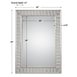 Lanester Silver Leaf Mirror