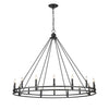 Dennison 16 Light Chandelier in Matte Black Finish