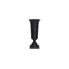 Cassia Cast Aluminum Vase Black, Art Deco