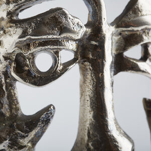 Visage Sculpture in Antique Nickel