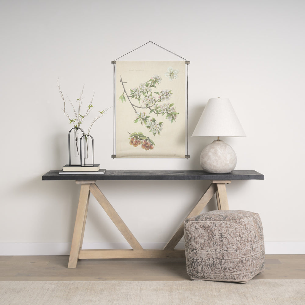 Khloe Small Taupe Pouf