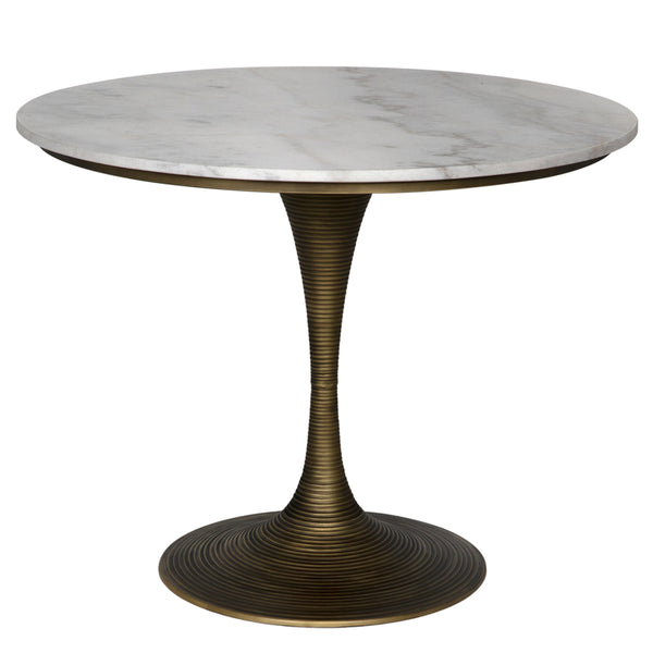 Joni Table 36", Aged Brass Finish
