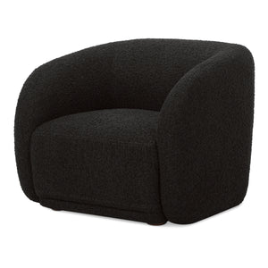 Moe's Faye Accent Chair in Black Boucle