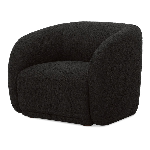 Moe's Faye Accent Chair in Black Boucle