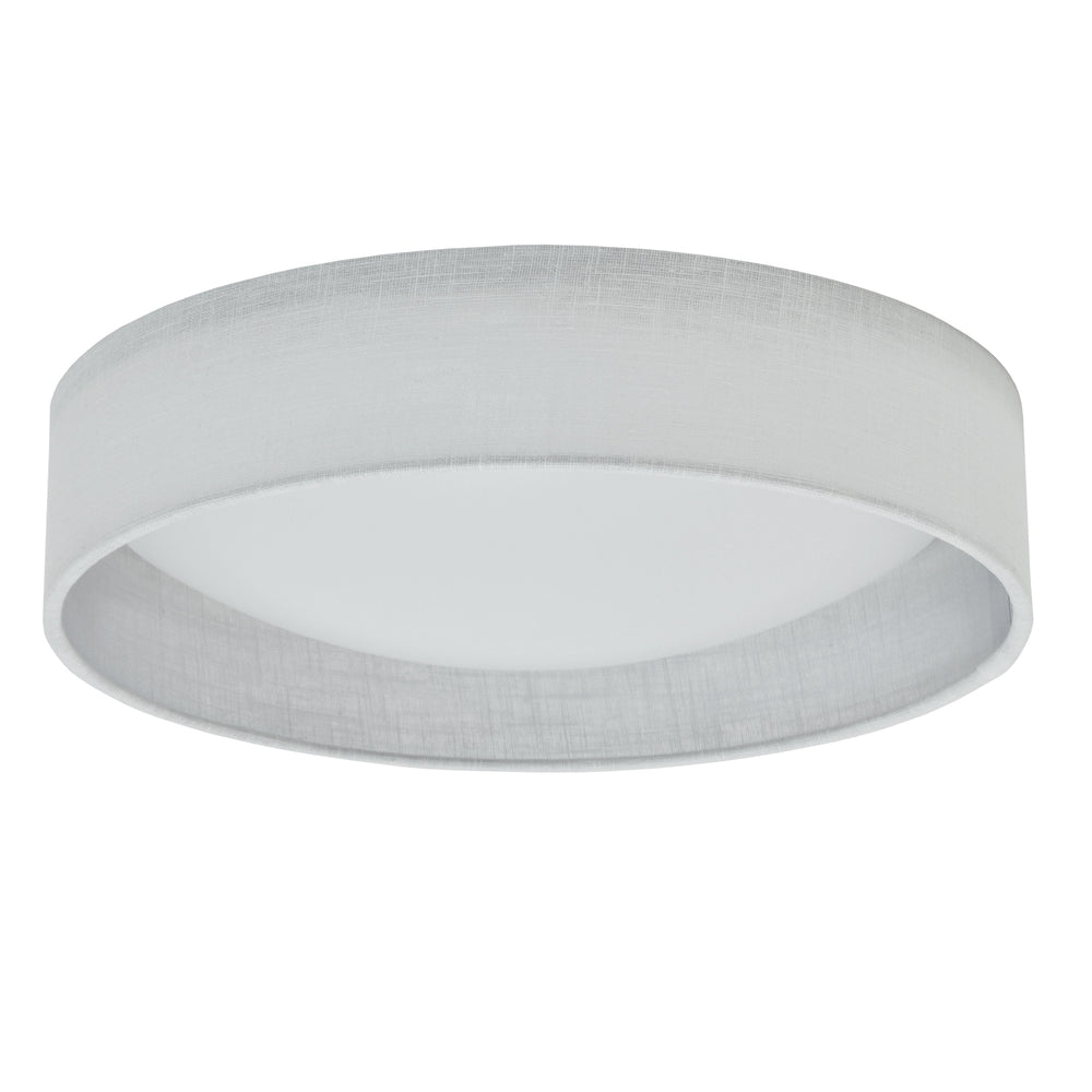 15" LED Flush Mount, White Shade