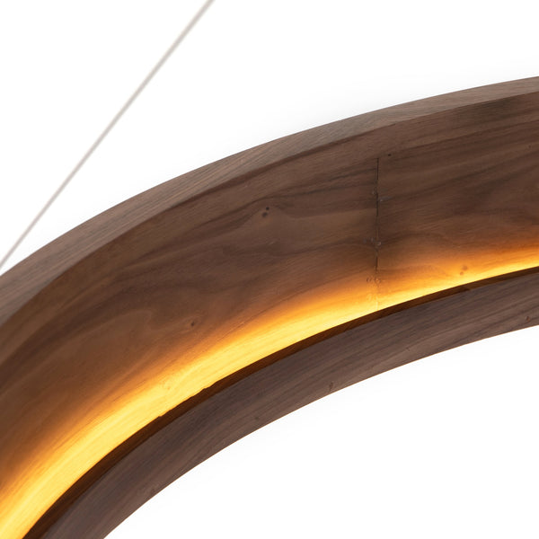 Baum Chandelier In Dark Walnut