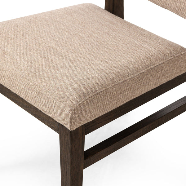 Carlo Dining Chair In Alcala Fawn And Dark Oak And Dark Oak Veneer