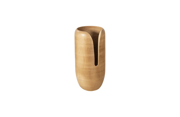 Interval Wood Vase, Natural, Smallall