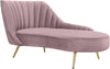 Josefina Chaise In Pink Velvet