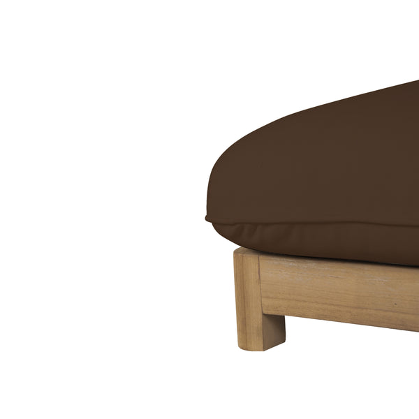 Enzo Outdoor Adjustable Lounge Chair in Brown