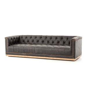 MAXX 95" SOFA IN DESTROYED BLACK