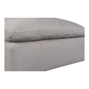 Moe's Terra Condo Ottoman Light Grey with LiveSmart Fabric