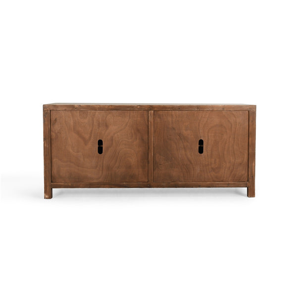 Astrid Solid Wood Cabinet with Reclaimed Pine - Vintage Cream
