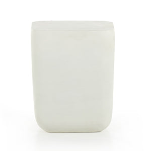 Basil Outdoor Square Drink Table In Mat Wht