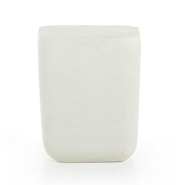 Basil Outdoor Square Drink Table In Mat Wht