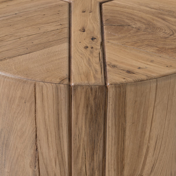 Renan End Table in Natural Reclaimed French
