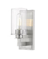 Savannah 1 Light Wall Sconce in Brushed Nickel Finish