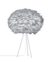 Eos 26" H Table Lamp in Grey with White Base