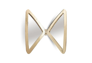 Butterfly Mirror, Polished Brass 