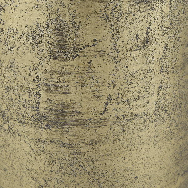 Quonset Extra Tall Brass Finished Aluminum Metal Pillar Object