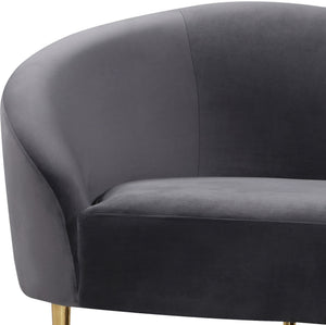 Bradford Sofa In Grey Velvet
