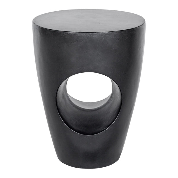 Moe's Aylard Outdoor Stool Black Concrete