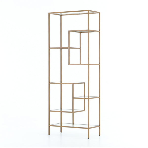 Helena Brass 83" Bookshelf