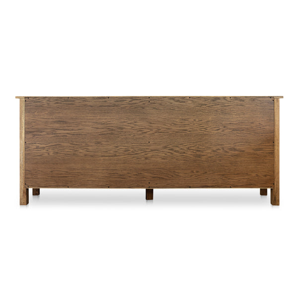 Caroline Sideboard with Curved Legs in Warm Brown