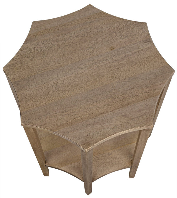 Ariana Side Table, Washed Walnut